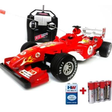 Carro Controle Remoto 4X4 Monster Stell Cavalay- Wellmix - Vermelho -  Vermelho