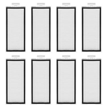 Imagem de Pacote com 8 filtros laváveis para Roborock Q5 Pro Q5 Pro+(Plus) Q5 Max+(Plus) Q5 DuoRoller+ Q7 Q7 Max Q7 Max Q7 Max+ Q8 Max Q8 Max+ Acessórios de aspirador de pó robô peça de substituição Filtro HEPA