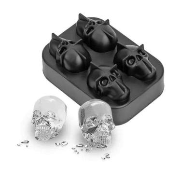 Imagem de Forma de Gelo Caveira de Silicone 11,5cm x 8cm