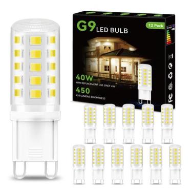 Imagem de Lâmpada LED Dalattin G9 4W 6000K Daylight White, pacote com 12
