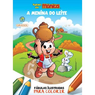 Imagem de Livro - Turma da Mônica - Fábulas Ilustradas para Colorir - A Menina d