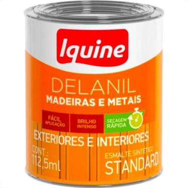 Imagem de Tinta Esmalte Iquine Delanil Standart 112Ml Mini Lata Branco Neve