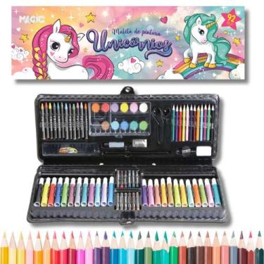 Imagem de Maleta de Pintura Infantil Unicórnio 92 peças - Magic