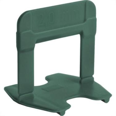 Imagem de Espacador De Piso Cortag Nivelador Eco Verde 2,0Mm Caixa Com 500 Pecas