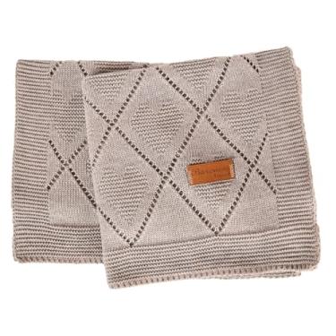 Imagem de Manta Bebe Menina Tricô Cobertor Bebê Menino Antialérgico Premium (Cinza)