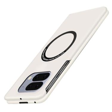 Imagem de LTLMYDAM Capa fina para Google Pixel 10 Pro Fold, capa de carregamento sem fio com sucção magnética fosca, capa leve, branca, 10 Pro Fold