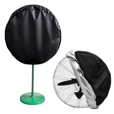 Imagem de EVRBUL Capa de ventilador industrial para uso interno e externo 420D à prova de poeira e à prova d'água compatível com ventilador de montagem na parede de 50-61 cm e ventilador de pedestal para