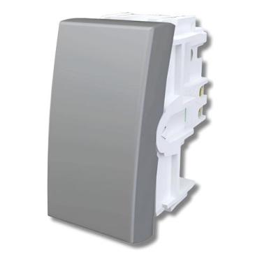 Imagem de Interruptor Modular 10a 220v Paralelo Cinza Ônix Fame