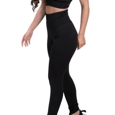 Imagem de Calça Ginástica Tipo Legue Corpo Modelado Cintura Alta Macia-Feminino