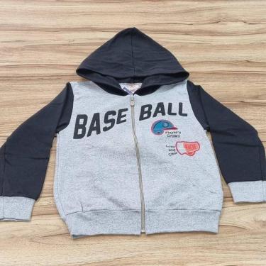 Imagem de Jaqueta Infantil Masculina Inverno Com Capuz Base Ball 8-Masculino