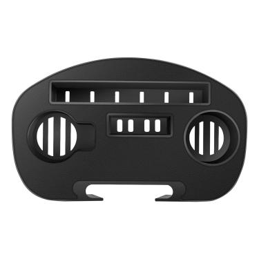 Imagem de C-CHAIN Bandeja de cadeira com gravidade zero – suporte de copo para espreguiçadeiras dobráveis, clipe universal com compartimento para dispositivo móvel, bandeja de lanche e bandeja de copos de água