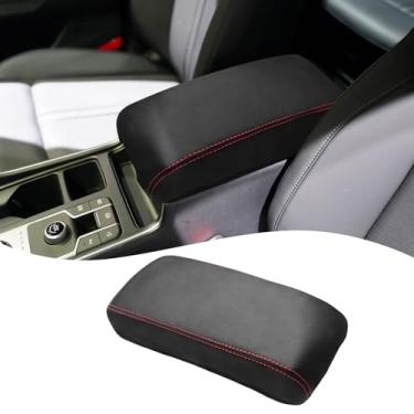 Imagem de QianBao Compatível com Kia Sorento 2021 2022 2023 2024 2025 caixa de apoio de braço de couro capa de console central protetor de capa de console médio Pontos vermelhos