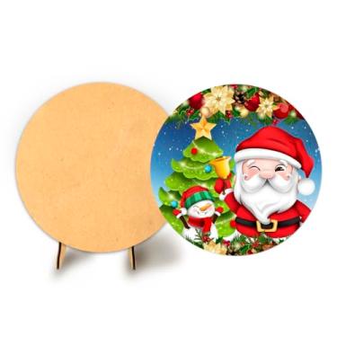 Imagem de Painel C Elastico Sublimado 50cm Natal + Suporte MDF (NAT071)