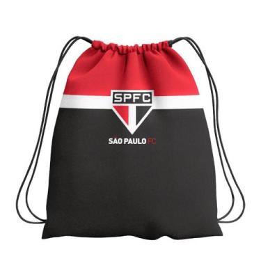 Imagem de Saco Mochila Esportivo São Paulo ideal para treinos, dia dia - Poker, 