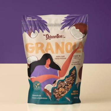 Imagem de Granola Artesanal + Coco, Amêndoas e Uvas Passas - 400g