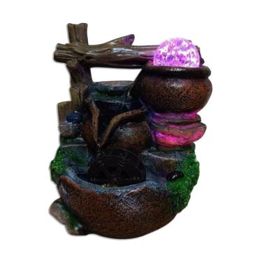 Imagem de Fonte De Água Decorativa Led Cascata Paisagem Relaxante 2604