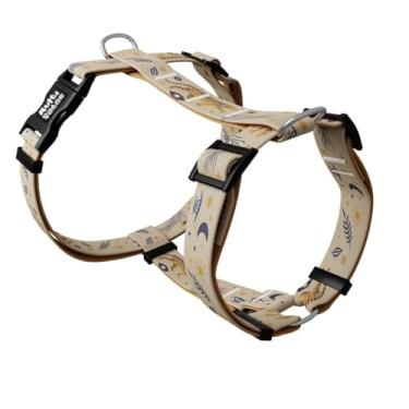 Imagem de Peitoral H Premium com Guia para Cachorro, Ajustável (M, Tiger)