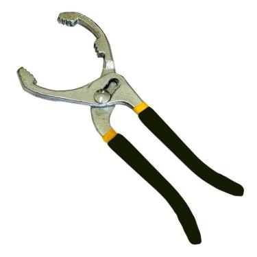 Imagem de Alicate Saca Filtro De Óleo Tubo Escapamento Ajustável 50-100mm Mecânico 3 Níveis De Ajuste Emborrachado Profissional