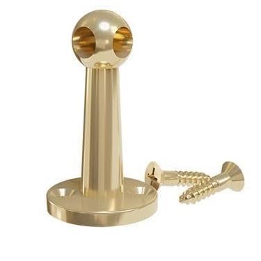 Imagem de Van Dyke's Restorers Poste decorativo de latão sólido para escrivaninhas, estantes, armários e prateleiras, latão polido, poste de canto