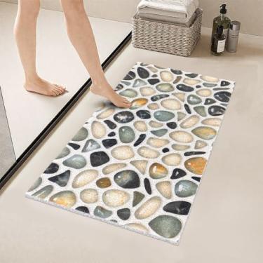 Imagem de Tapete de banheira antiderrapante - tapete de chuveiro antiderrapante, tapetes de banheira de secagem rápida, tapete de massagem de bucha de PVC macio, tapete de banho para chuveiro, banheira