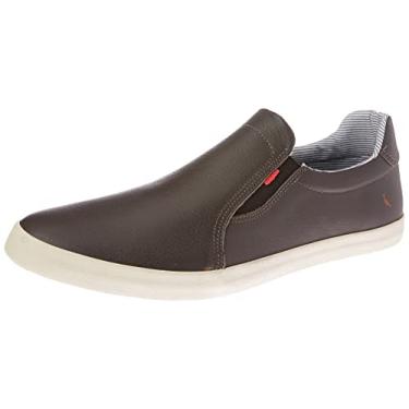 Imagem de Tênis Reserva Lapa Couro Masculino, Marrom/Vermelho, 42