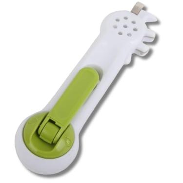 Imagem de Abridor Universal 8 em 1, Utensílio Multifuncional para Cozinha, Garrafas e Latas, Abridor de Potes, Antiderrapante, Branco e Verde (BRANCO)