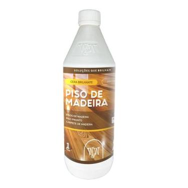 Imagem de Cera Revitaliza Piso Taco Assoalho Madeira Acetinado 1l W&W