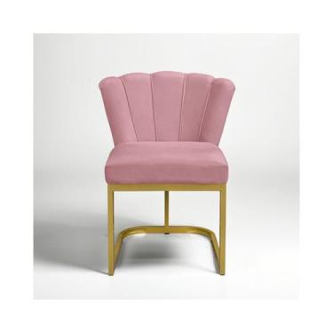 Imagem de Cadeira Decorativa Pétala De Mesa de Jantar, Cadeira para Penteadeira 