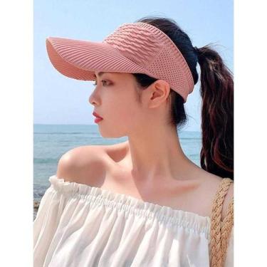 Imagem de Boné Viseira Feminina Linha Premium Tecido Elástico Sport Aba Média Co