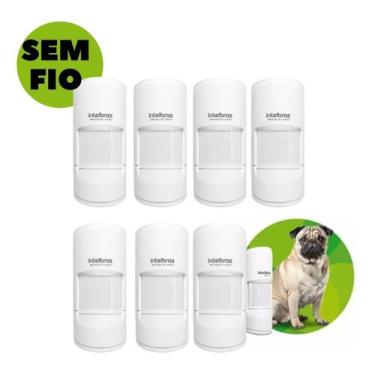 Imagem de Kit 8 Sensores Passivo Sem Fio Ivp 4101 Pet Smart Intelbras