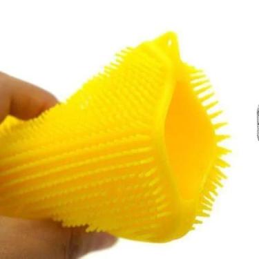 Imagem de Esponja de Silicone para Limpeza, 3 em 1, Antibacteriana, Material em Silicone, 16,6 x 7,5 cm, 75g, Ideal para Lavar Louça, Panelas e Utensílios