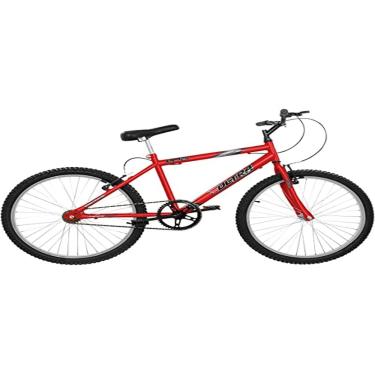 Imagem de Bicicleta de Passeio Ultra Bikes Esporte Aro 24 Reforçada Freio V-Brake Sem Marcha Vermelho Ferrari