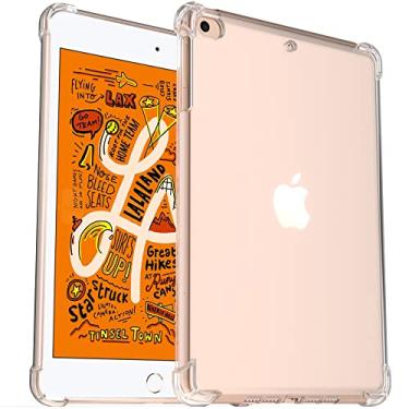Imagem de Capa transparente para iPad Mini para iPad Mini 5/Mini 4/Mini 3 2 1, capa protetora de silicone de borracha macia para o canto lateral do iPad Mini 7,9 polegadas – Transparente