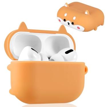 Imagem de Boaretiu Capa para Airpods Pro 2/1 com desenho fofo Kawaii - com chaveiro, design engraçado, capa para meninas, adolescentes e mulheres, capas para Pro 2º/1º, cachorro