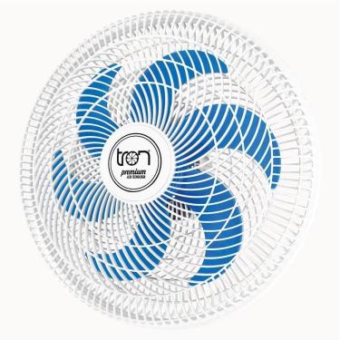 Imagem de Ventilador Parede Lorena Branco Oscilante 127V Pás Azul