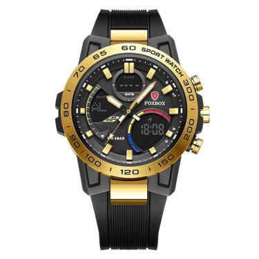 Imagem de Relógio Masculino Digital  de Exibição Dupla À Prova D `Água Esportivo 