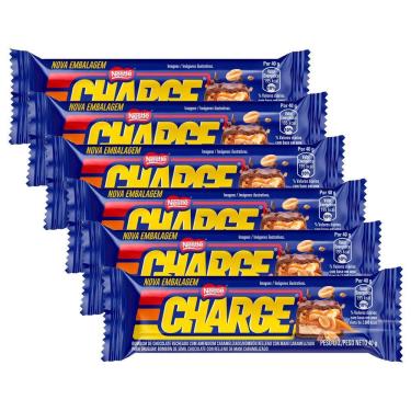 Imagem de Kit 6 Chocolate Nestlé Charge 40g