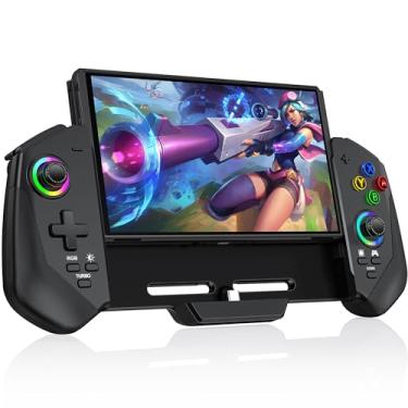 Imagem de MystNova Switch Controllers, Hall Effect Joystick Switch Joypad for Nintendo Switch/OLED, Full-Size Grip Wireless Switch Pro Controller with Joystick. No Drift Handheld Remote Mode (Black)