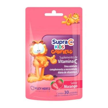 Imagem de Suplemento de Vitamina C Infantil Supra C Kids Sabor Morango 30 Unidad