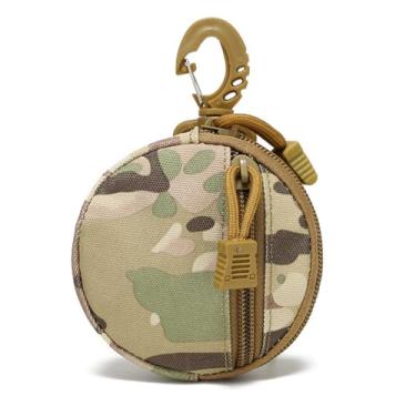 Imagem de Pequena bolsa tática MOLLE - Organizador EDC para moedas/carteira/chaves/fones de ouvido CP