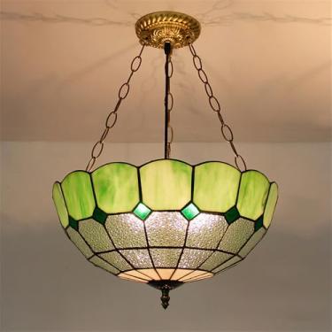 Imagem de Luminária pendente contemporânea de vidro colorido com LED, estilo americano luxuoso e criativo, para sala de estar, restaurante, quarto, hotel, casa de campo, corredor, café, bar ou escada