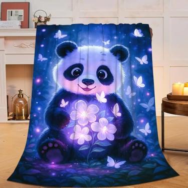 Imagem de Cobertor de panda preguiça presentes para mulheres meninas mantas fofas preguiças cobertor de flanela macia aconchegante lã felpa pelúcia quente roupa de cama para crianças adultos 102 x 127