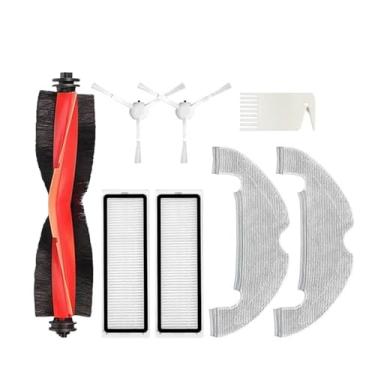 Imagem de Compatible With Xiaomi Robot Vacuum X10 Robot Vacuum Cleaner Parts Replacement Main Side Brush Hepa Filter Mop Cloth Dust Bag Accessories(Beige)