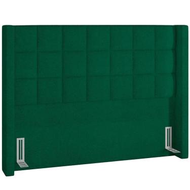 Imagem de Cabeceira Cama Box Casal 140cm P05 Paris Bouclê Verde