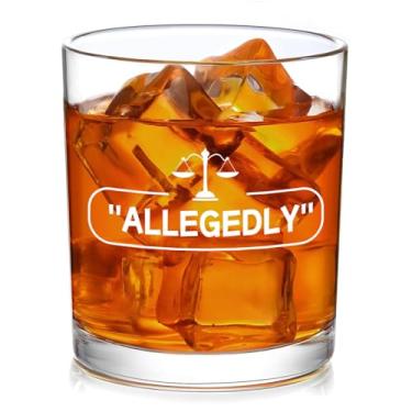 Imagem de Slugeren Presentes de advogado para homens, supostamente copo de uísque 283 g, presente de formatura de aniversário de Natal para advogado de direito advogado advogado paralegal