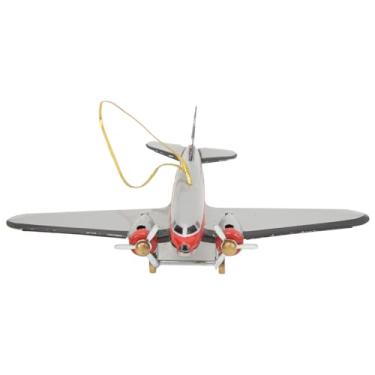 Imagem de ZJchao Modelo de Aeronave de Metal Vintage, Avião retrô de Folha de Flandres, Brinquedo Artesanal, Presente Decorativo Colecionável para Colecionadores de Casa, Bar, Museu, Adultos