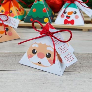 Imagem de Caixa de Natal,Caixa Lembrancinha de Natal Porta Bombom，Embalagem para Presente(Opção 1,5)