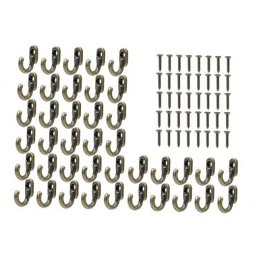 Imagem de AFXGUSD Conjunto de 40 ganchos de parede resistentes para casacos, ideais para pequenos objetos, chapéus e outros itens em banheiros e lavabos.