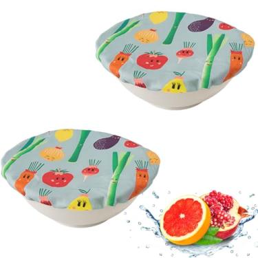 Imagem de Capas à prova de pão de algodão de cera de abelha – Capas de tigela de massa reutilizáveis para aumentar e armazenar, alternativa ecológica ao envoltório plástico, cozinha colorida essencial para