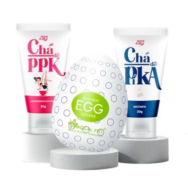 Imagem de Kit Produtos Para Casal de Namorados Egg Masturbador Gel Deslizante Feminino e Masculino Sex Shop